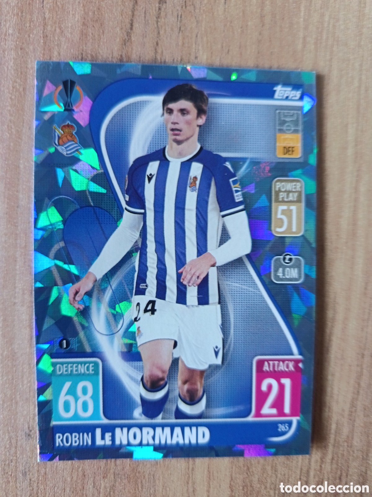 Football Stickers: 265 Le Normand Brillante CHAMPIONS LEAGUE MATCH ATTAX TOPPS 2021-2022 21-22