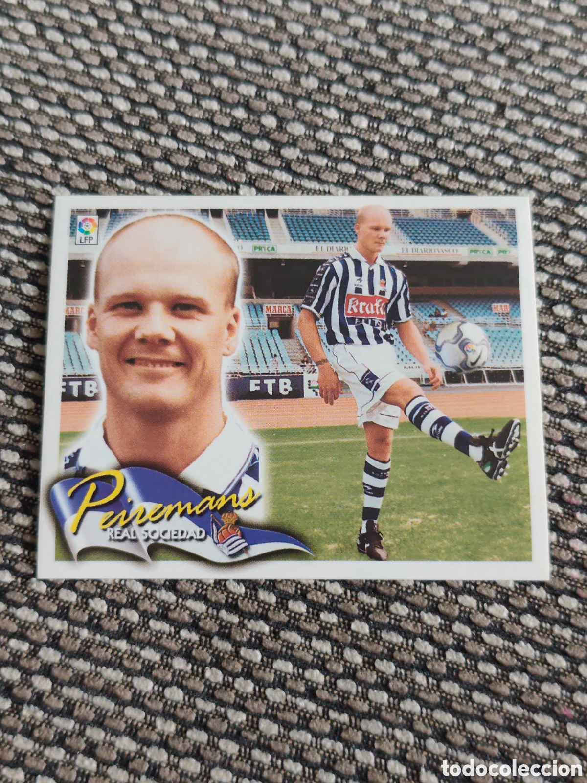 Cromos de f&uacute;tbol: FICHAJE 8 PEIREMANS REAL SOCIEDAD EDICIONES ESTE 2000 2001