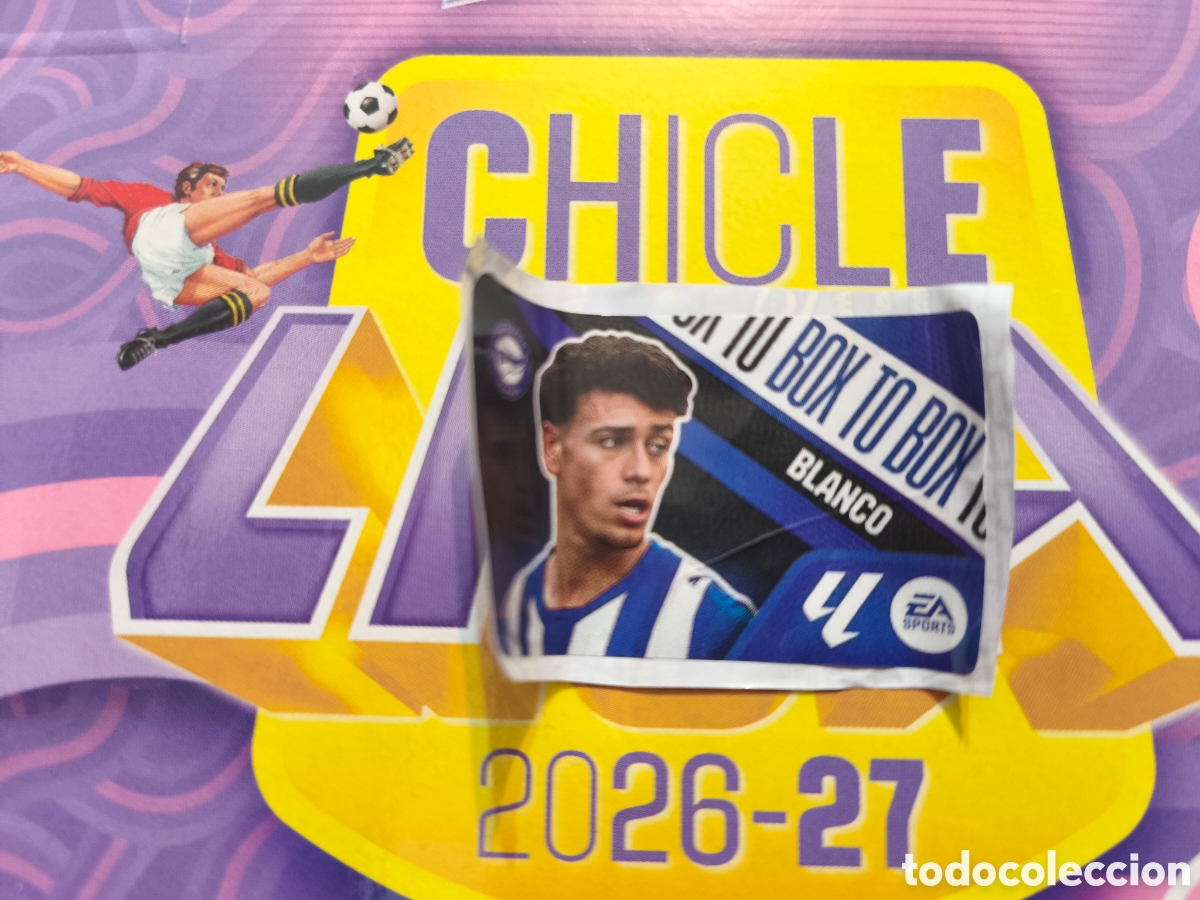 Cromos de f&uacute;tbol: Blanco TO BOX Chicle liga este 26/27 Deportivo Alav&eacute;s
