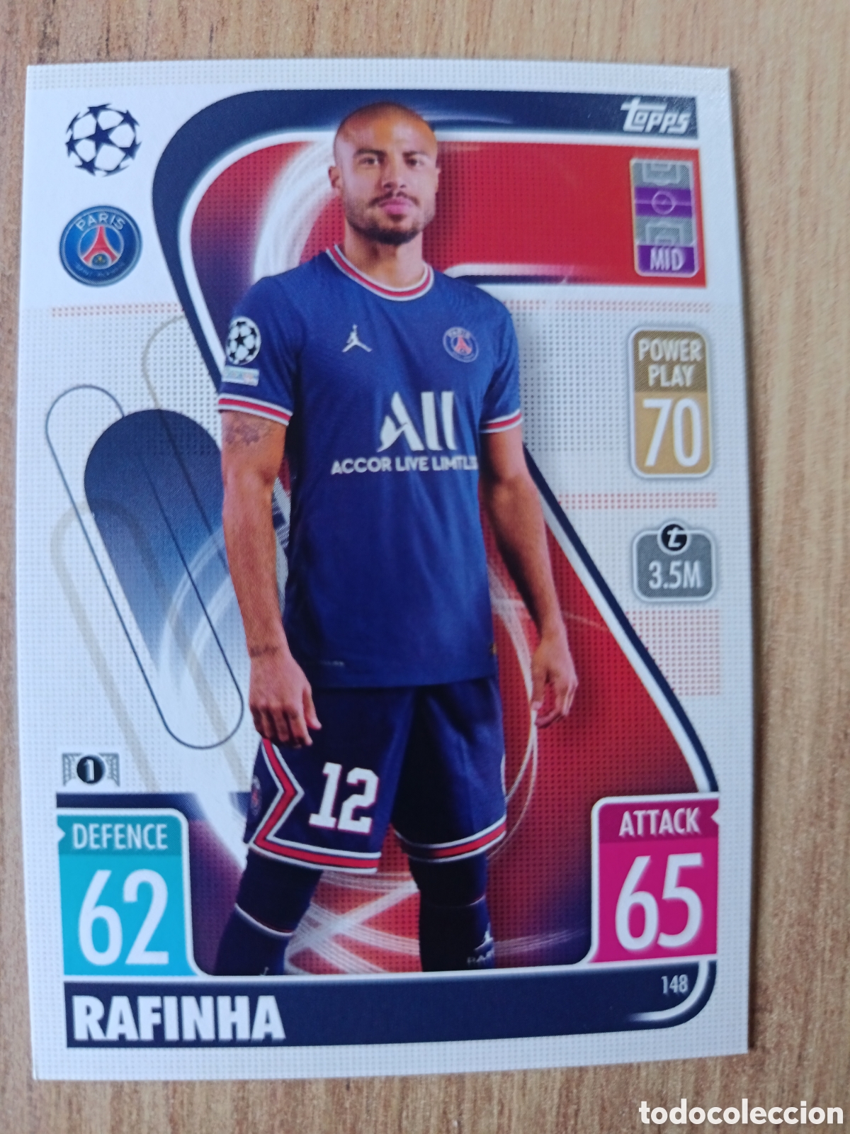 Football Stickers: 148 Rafinha CHAMPIONS LEAGUE MATCH ATTAX TOPPS 2021-2022 21-22