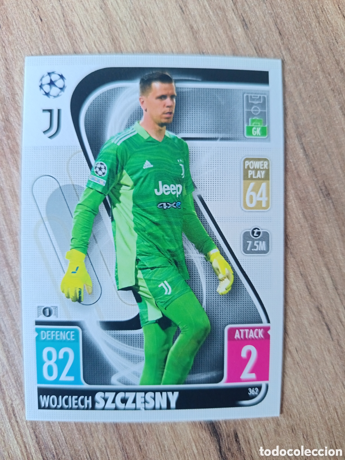 Cromos de f&uacute;tbol: 362 Szczesny CHAMPIONS LEAGUE MATCH ATTAX TOPPS 2021-2022 21-22
