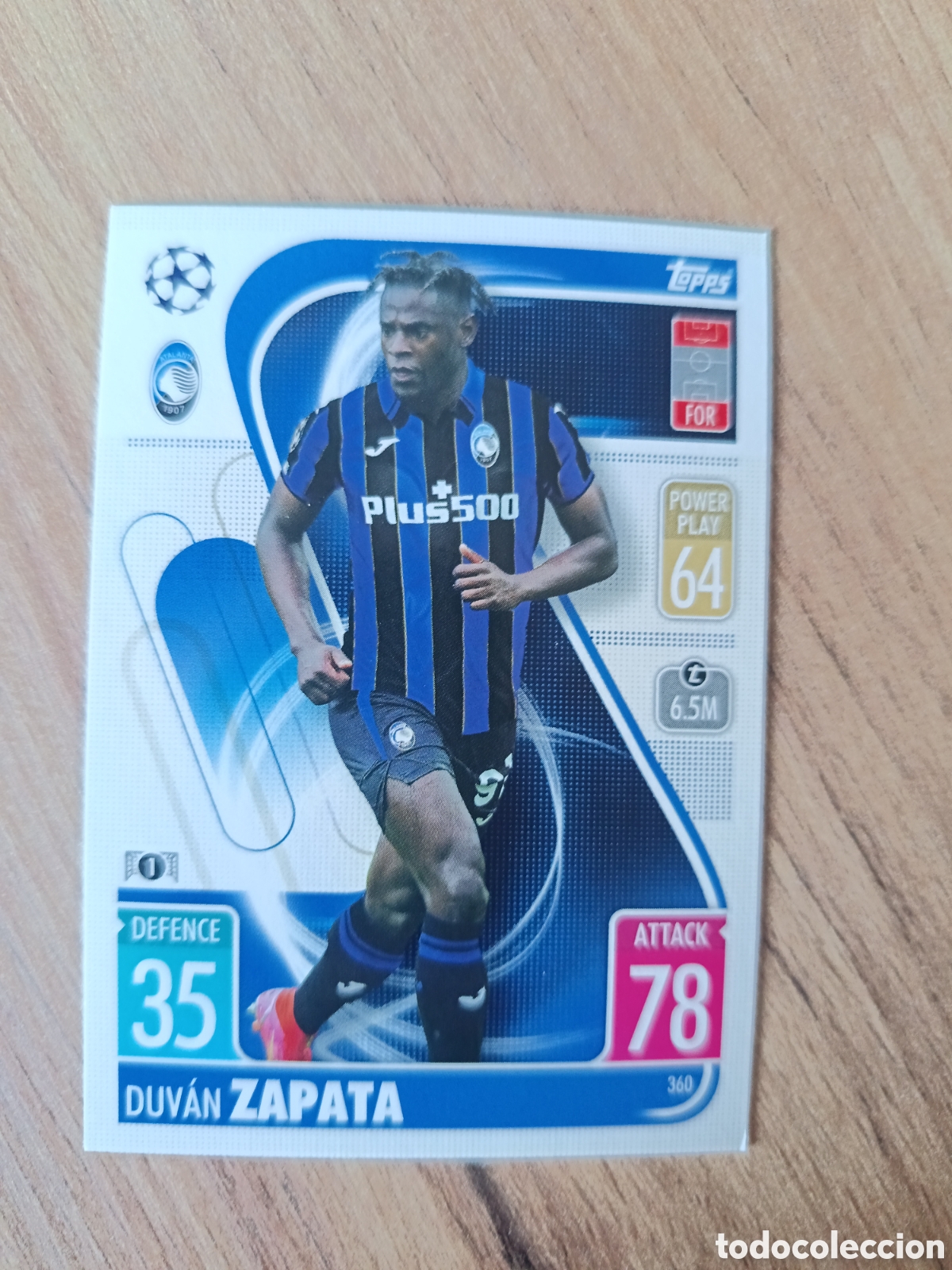 Cromos de f&uacute;tbol: 360 Zapata CHAMPIONS LEAGUE MATCH ATTAX TOPPS 2021-2022 21-22