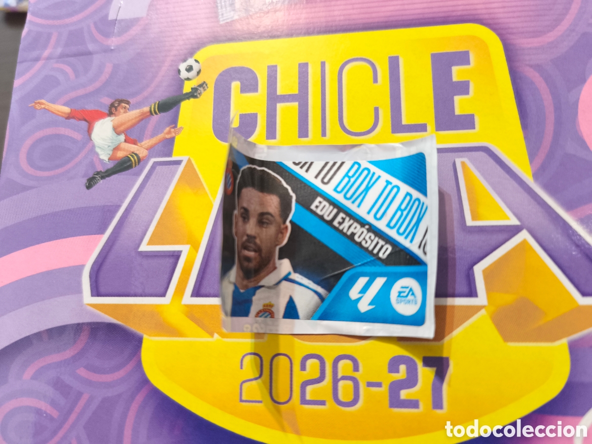 Cromos de f&uacute;tbol: Edu Exp&oacute;sito BOX TO BOX Chicle liga este 26/27 Espanyol