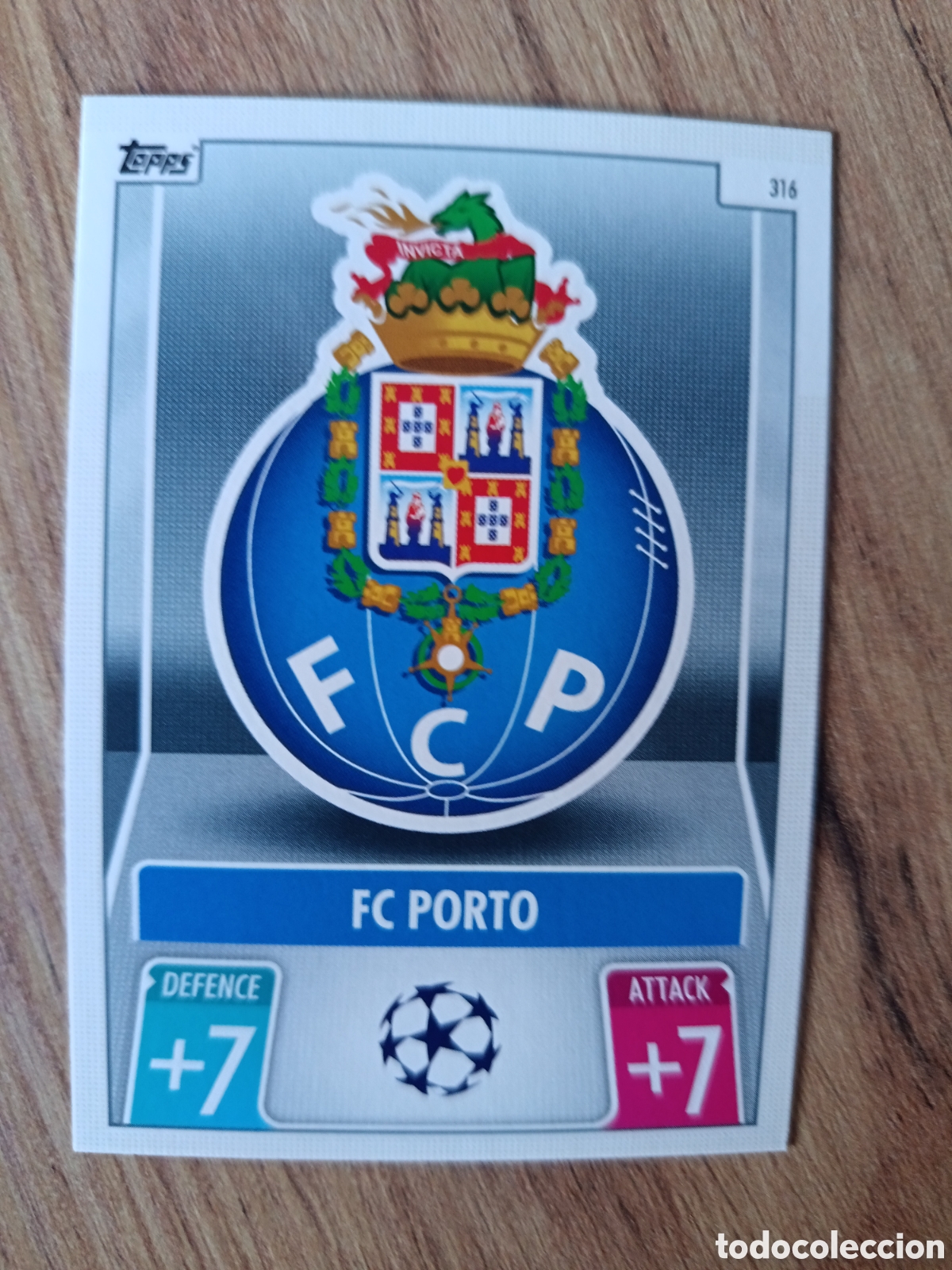 Cromos de f&uacute;tbol: 316 Escudo F.c Oporto CHAMPIONS LEAGUE MATCH ATTAX TOPPS 2021-2022 21-22