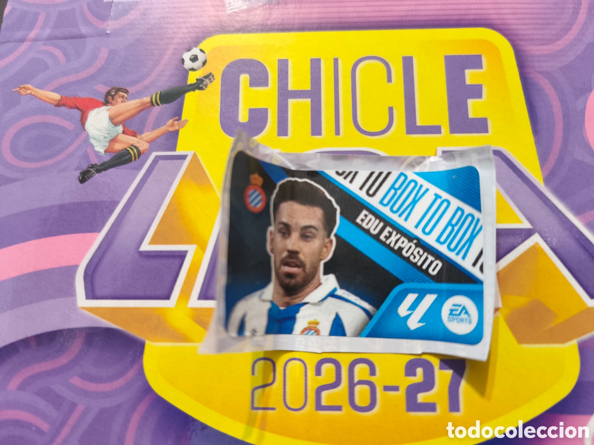 Cromos de f&uacute;tbol: Edu Exp&oacute;sito BOX TO BOX Chicle liga este 26/27 Espanyol