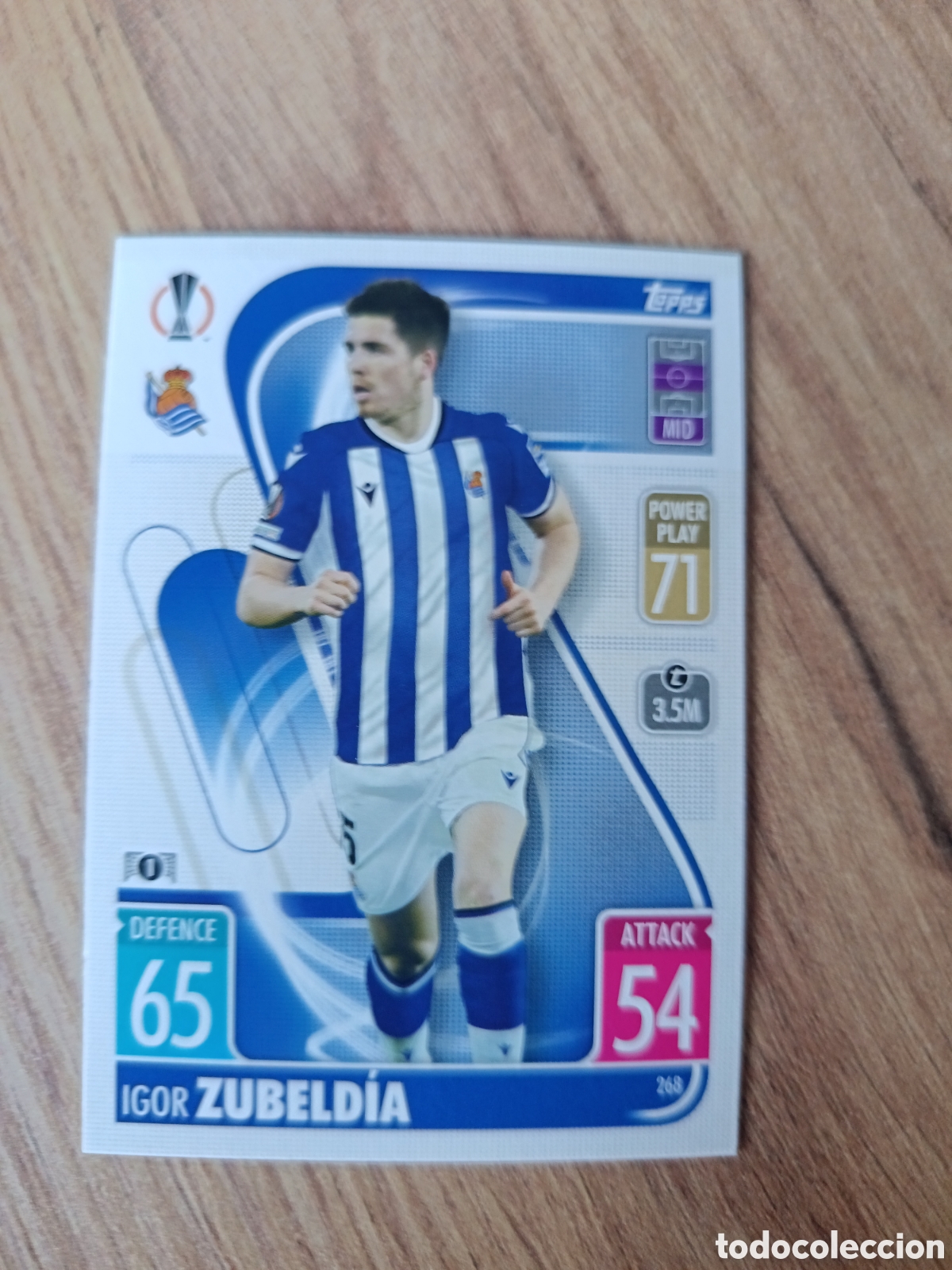 Cromos de f&uacute;tbol: 268 Zubeldia CHAMPIONS LEAGUE MATCH ATTAX TOPPS 2021-2022 21-22