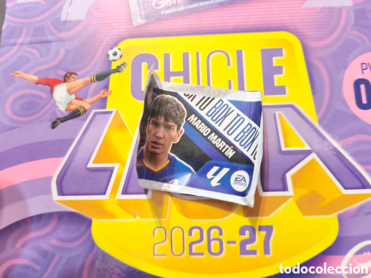 Cromos de f&uacute;tbol: Mario Mart&iacute;n BOX TO BOX Chicle liga este 26/27 Getafe