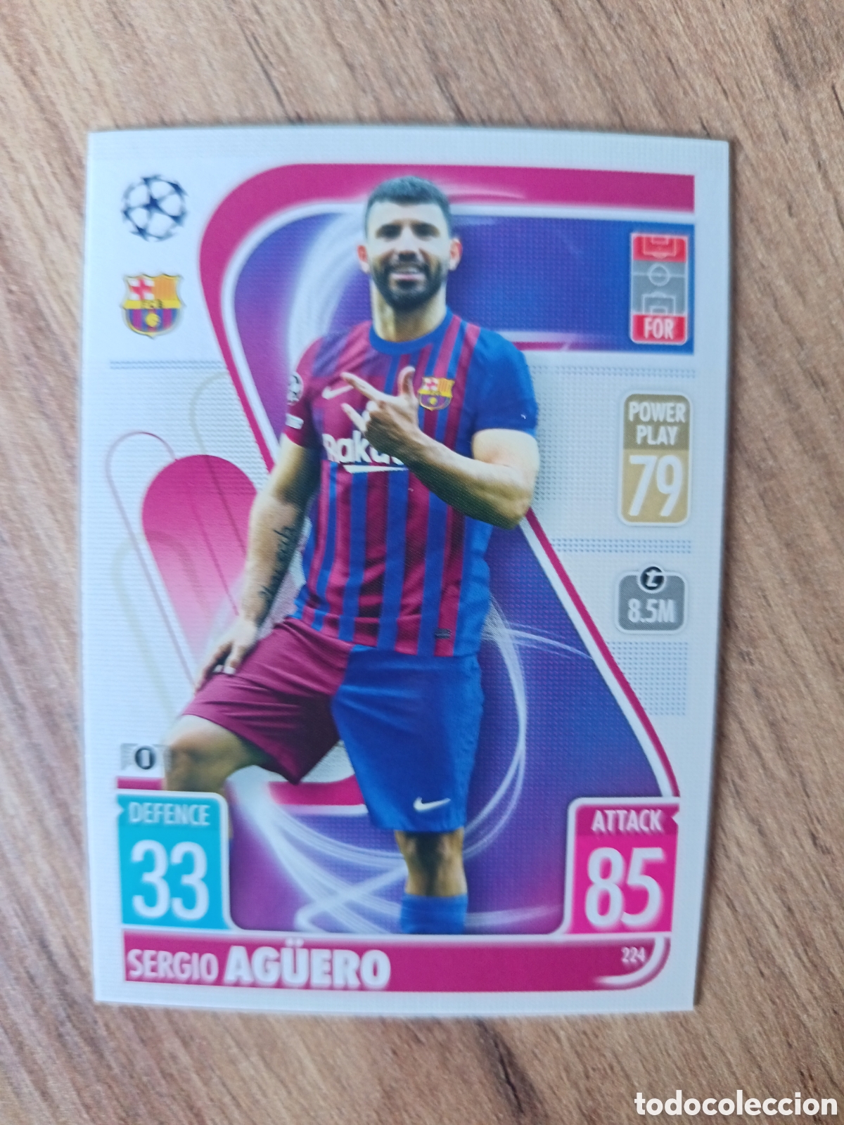 Cromos de f&uacute;tbol: 224 Kun Ag&uuml;ero CHAMPIONS LEAGUE MATCH ATTAX TOPPS 2021-2022 21-22