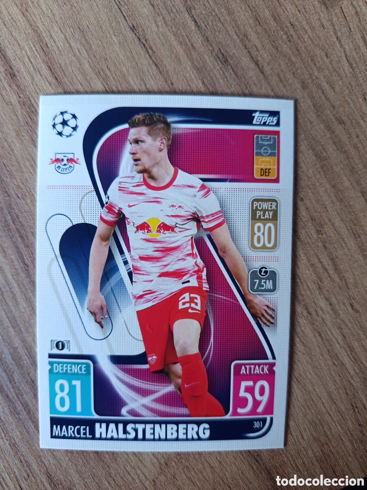 Cromos de f&uacute;tbol: 301 Halstenberg CHAMPIONS LEAGUE MATCH ATTAX TOPPS 2021-2022 21-22