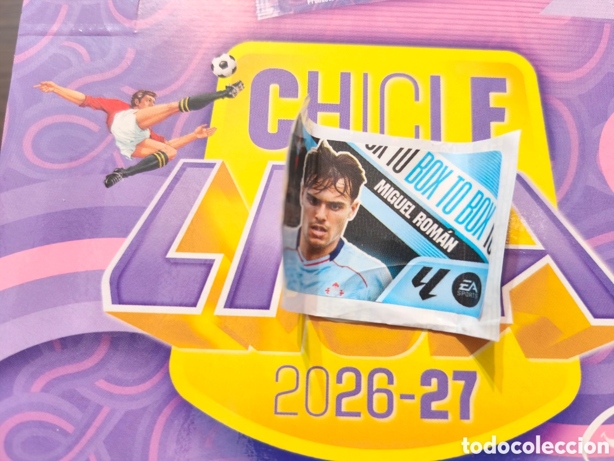 Cromos de f&uacute;tbol: Miguel Rom&aacute;n BOX TO BOX Chicle liga este 26/27 Real Celta