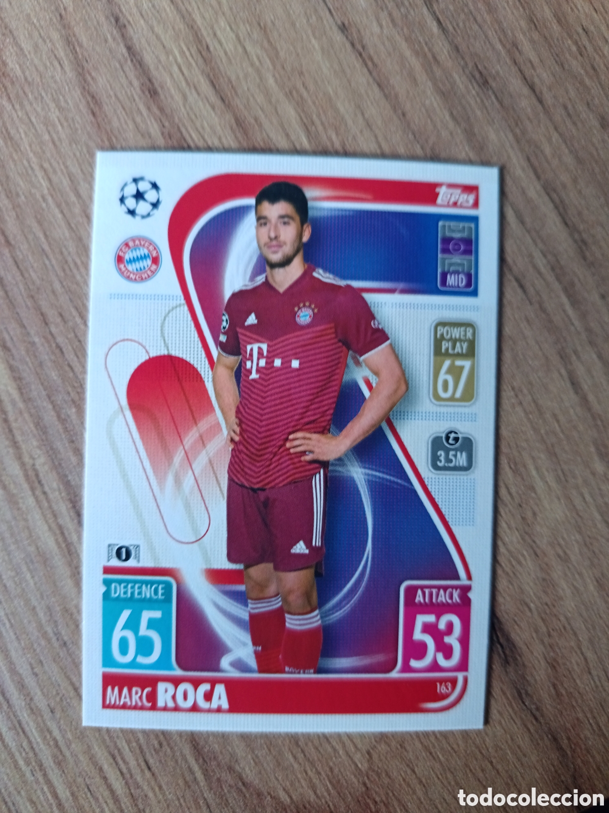 Cromos de f&uacute;tbol: 163 Roca CHAMPIONS LEAGUE MATCH ATTAX TOPPS 2021-2022 21-22