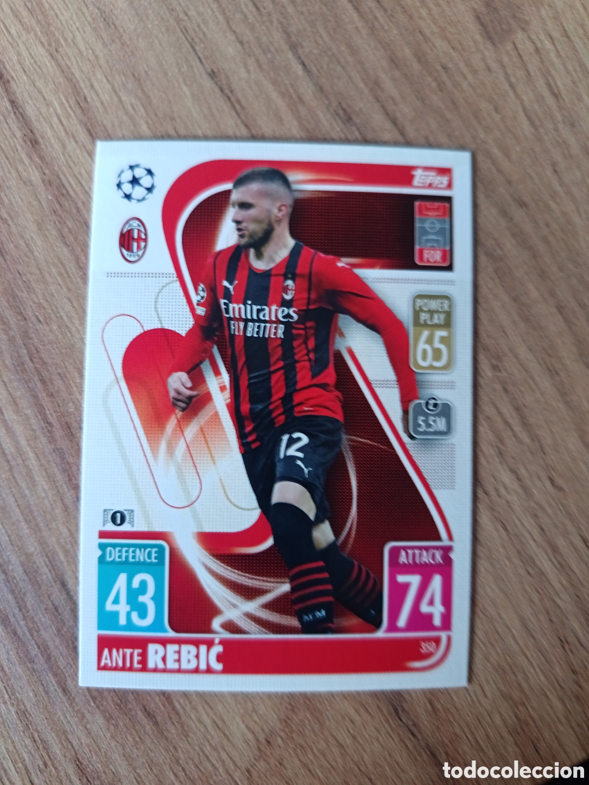 Cromos de f&uacute;tbol: 350 Rebic CHAMPIONS LEAGUE MATCH ATTAX TOPPS 2021-2022 21-22