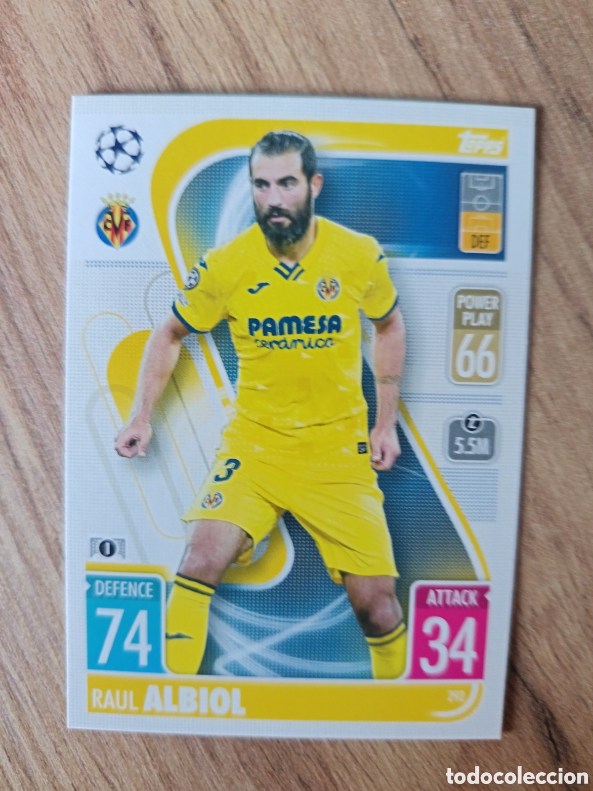 Football Stickers: 292 Albiol CHAMPIONS LEAGUE MATCH ATTAX TOPPS 2021-2022 21-22