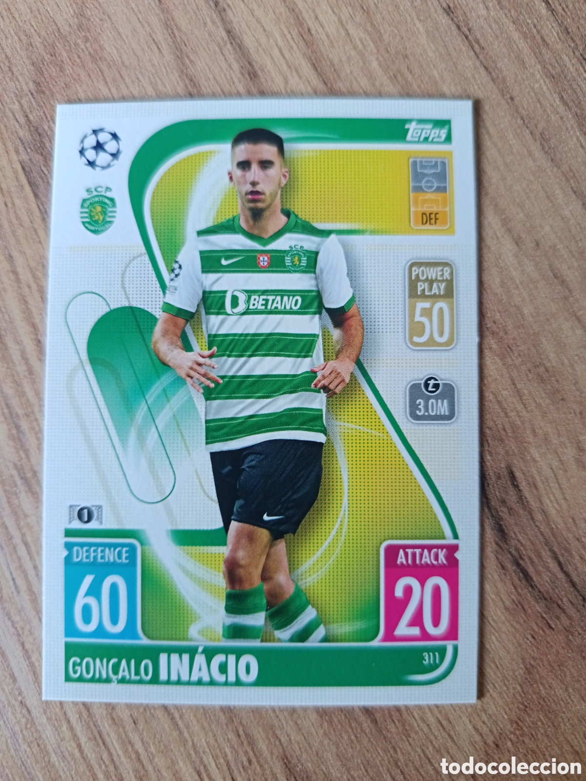 Football Stickers: 311 In&aacute;cio CHAMPIONS LEAGUE MATCH ATTAX TOPPS 2021-2022 21-22