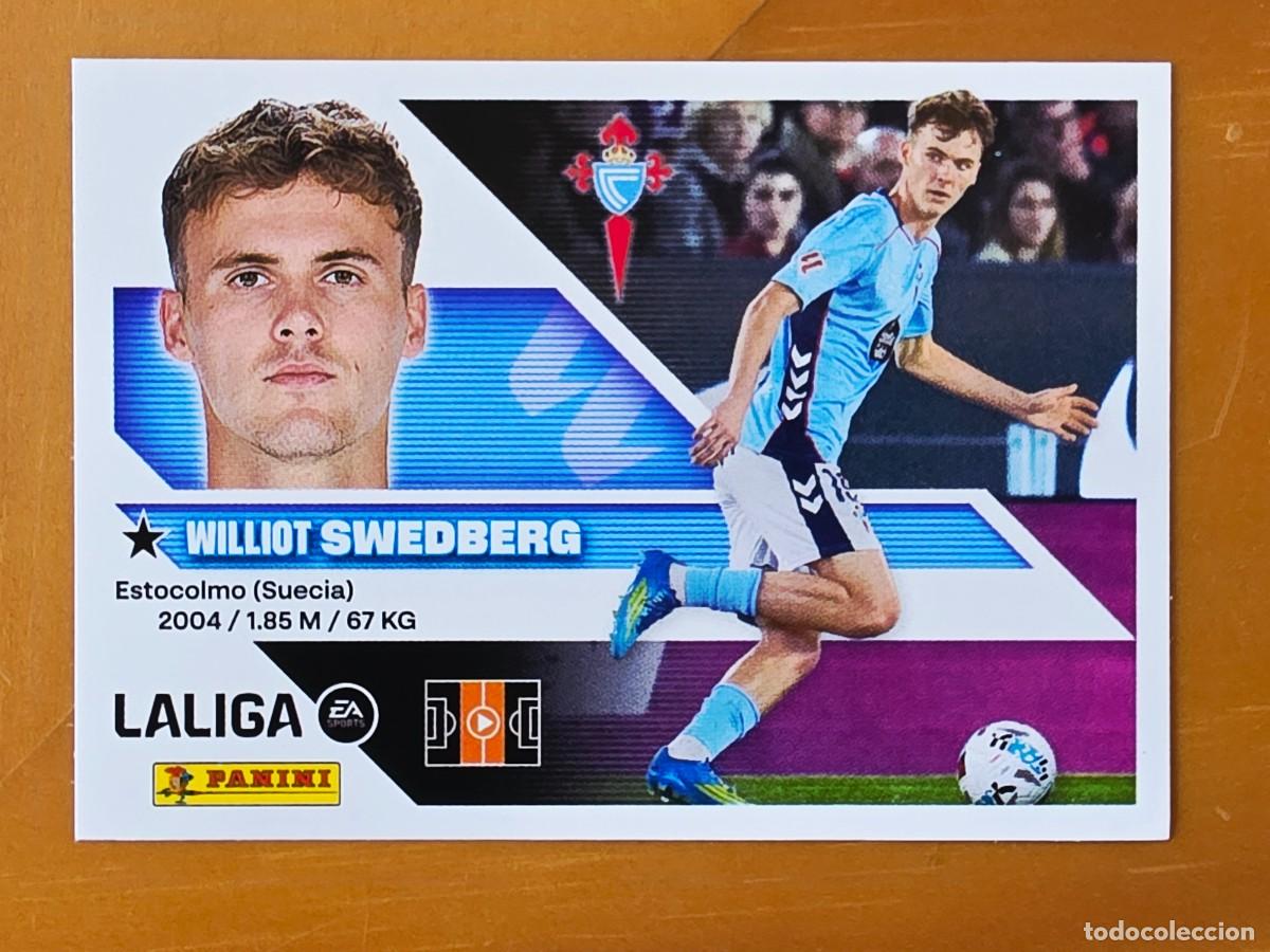 Football Stickers: 16 Williot Swedberg, RC Celta de Vigo, Panini Ediciones Liga Este 2026 2027 26 27 sin pegar