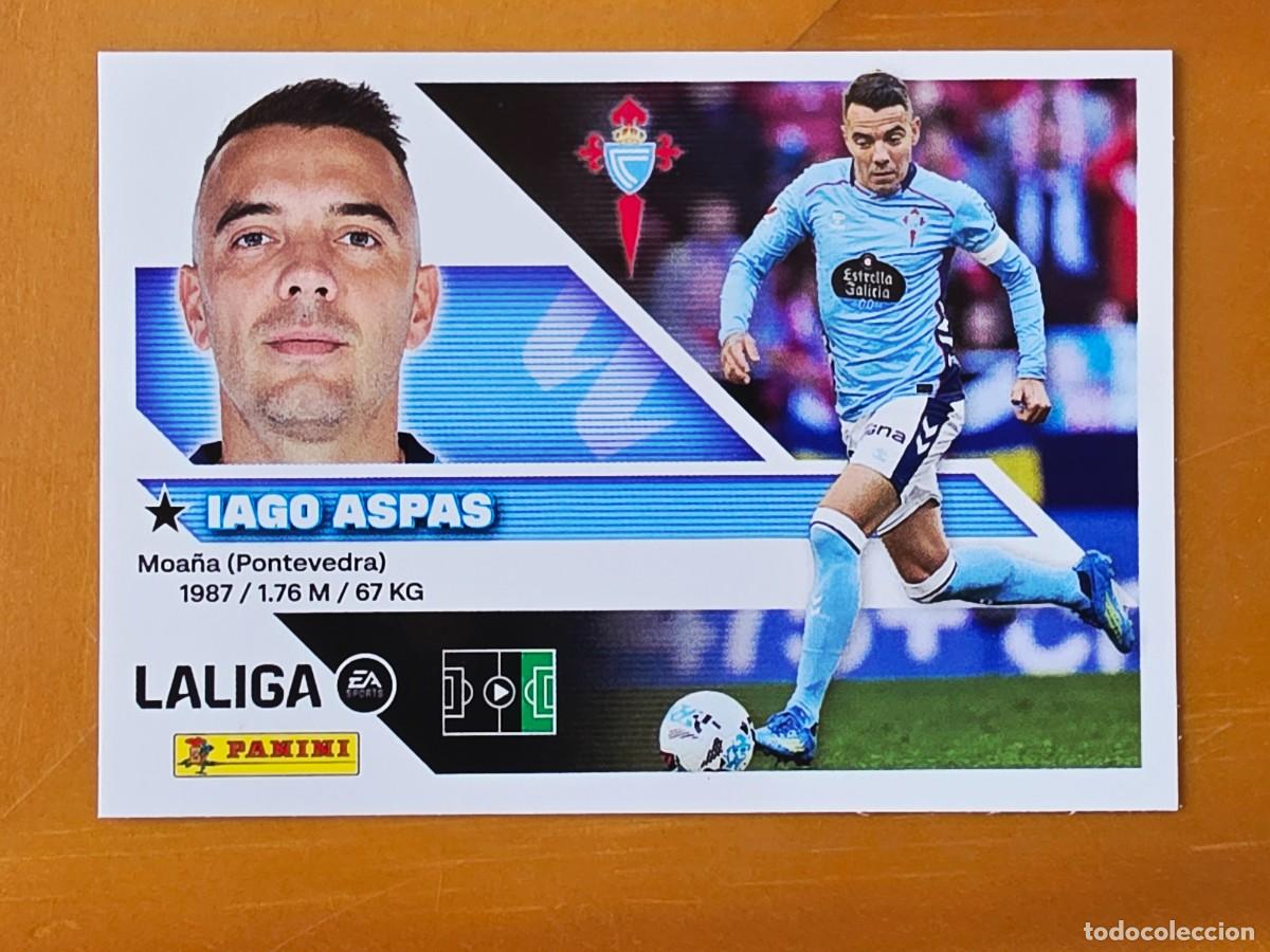 Football Stickers: 17 Iago Aspas, RC Celta de Vigo, Panini Ediciones Liga Este 2026 2027 26 27 sin pegar