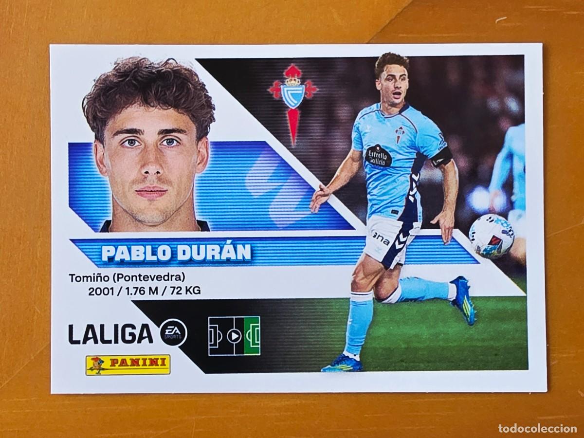 Football Stickers: 18A Pablo Dur&aacute;n, RC Celta de Vigo, Panini Ediciones Liga Este 2026 2027 26 27 sin pegar