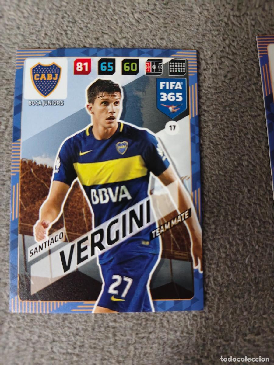 Cromos de f&uacute;tbol: 365 ADRENALYN XL 2018 17 SANTIAGO VERGINI BOCA JUNIORS TEAM MATE FIFA PANINI 17 2017 18 AXL AAP