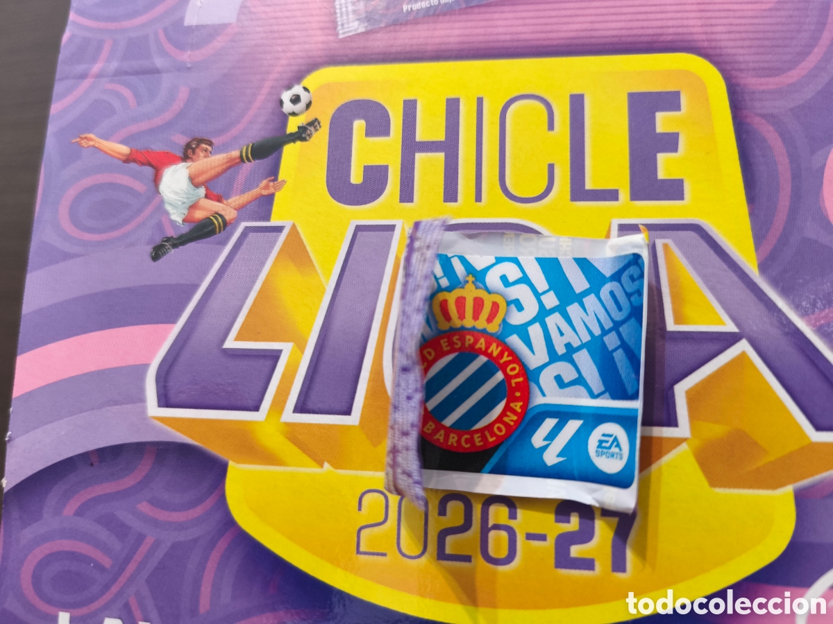 Cromos de f&uacute;tbol: Escudo Espanyol Chicle liga este 26/27