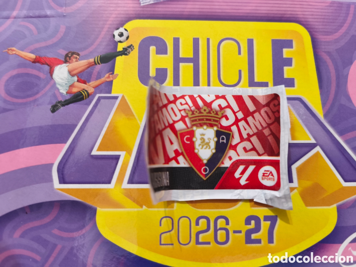 Cromos de f&uacute;tbol: Escudo Osasuna Chicle liga este 26/27