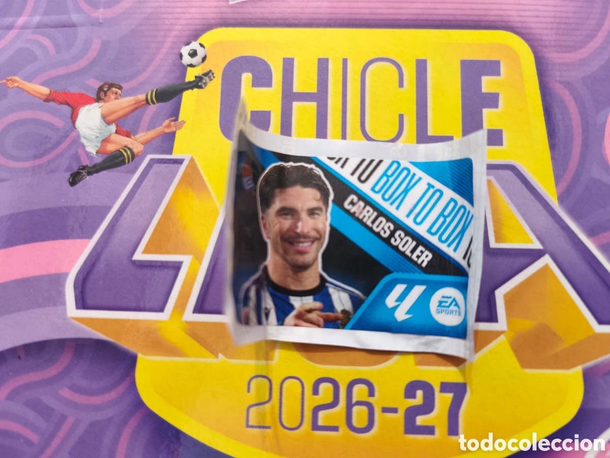 Football Stickers: Carlos Soler BOX TO BOX Chicle liga este 26/27 Real Sociedad