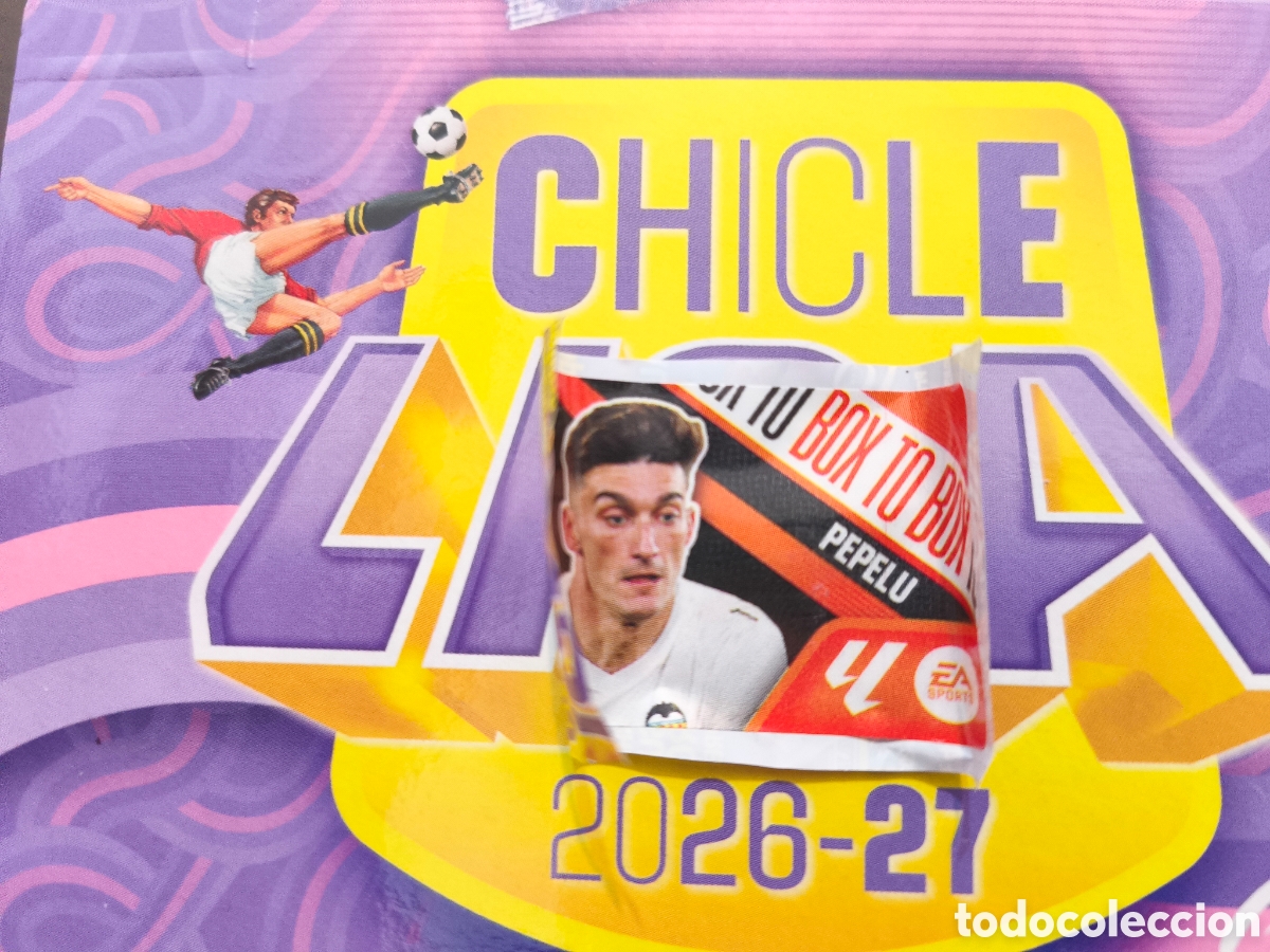 Cromos de f&uacute;tbol: Pepelu BOX TO BOX Chicle liga este 26/27 Valencia