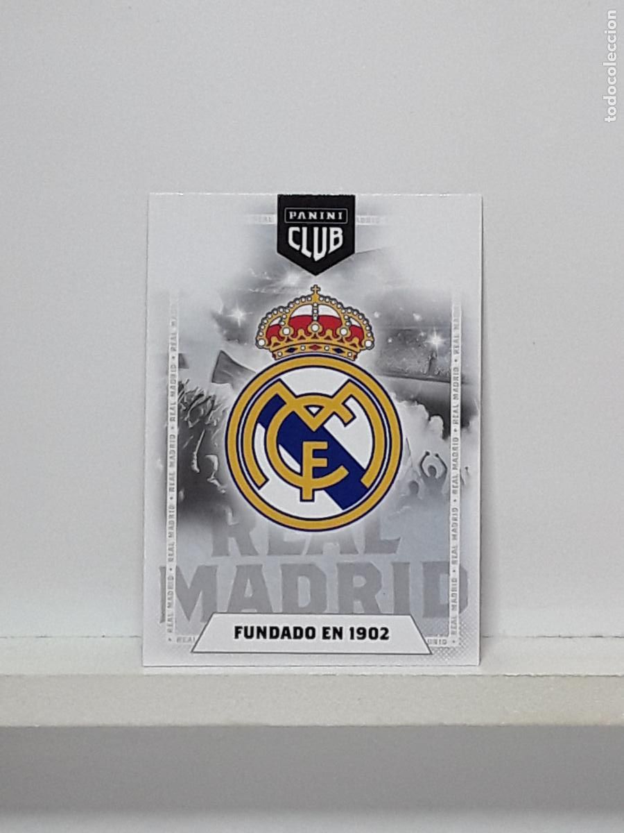 Cromos de f&uacute;tbol: CLUB REAL MADRID 2025 2026 25 26 ALBUM PANINI LIGA N 1 REAL MADRID OFICIAL ESCUDO LOGO
