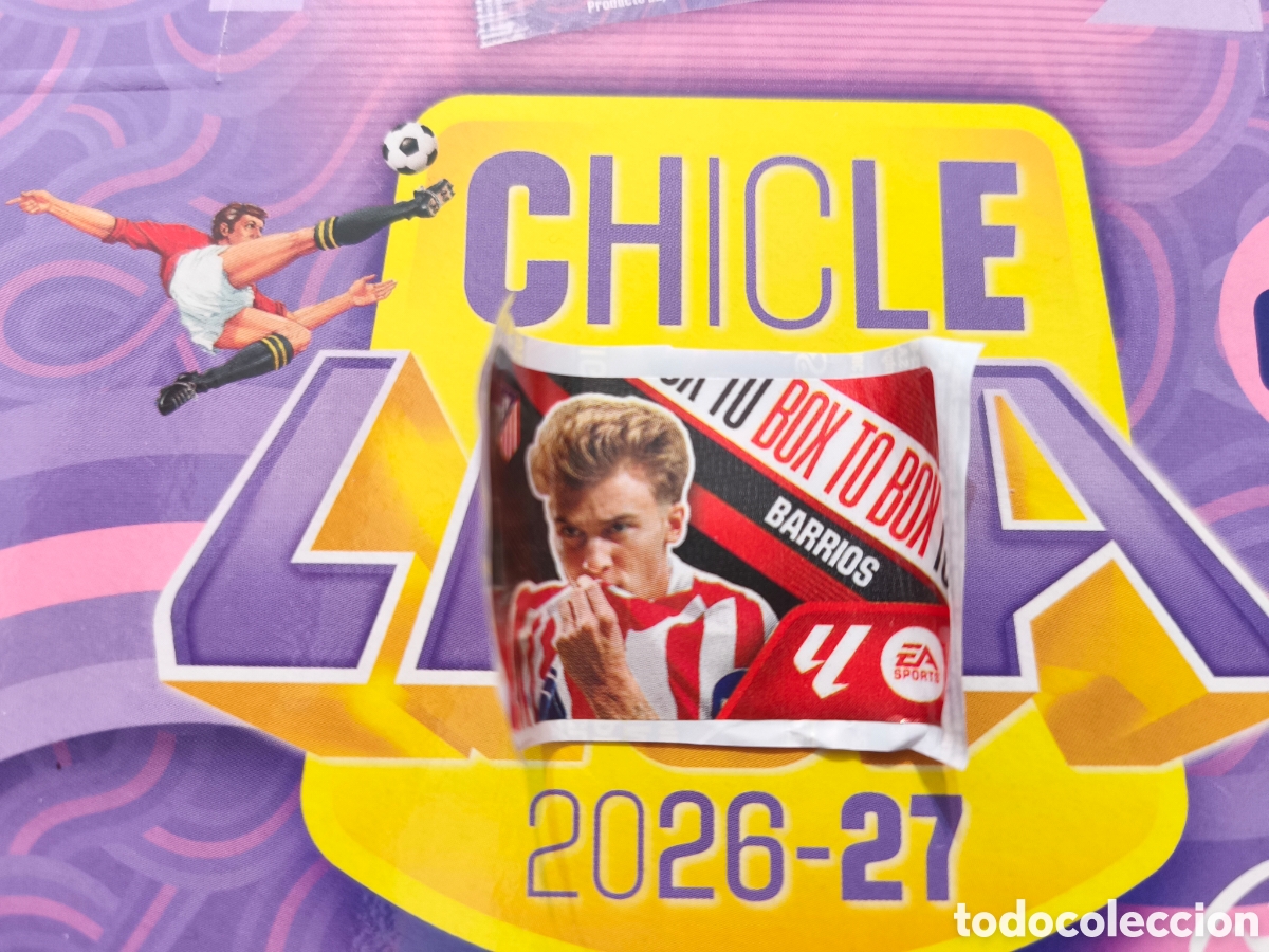 Cromos de f&uacute;tbol: Barrios BOX TO BOX Chicle liga este 26/27 Atl&eacute;tico de Madrid