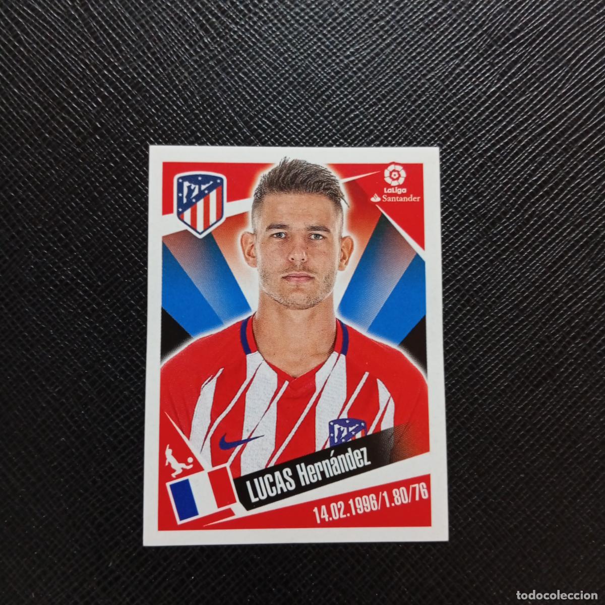Cromos de f&uacute;tbol: 8 LUCAS HERNANDEZ AT MADRID PANINI 2017 2018 CROMO FUTBOL 17 18 - SIN PEGAR - A75 PG1