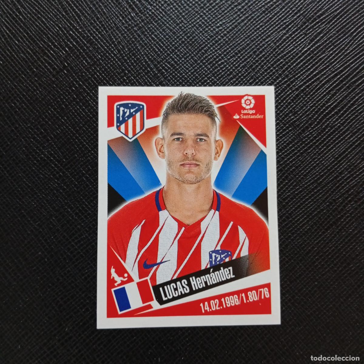 Cromos de f&uacute;tbol: 8 LUCAS HERNANDEZ AT MADRID PANINI 2017 2018 CROMO FUTBOL 17 18 - SIN PEGAR - A75 PG1