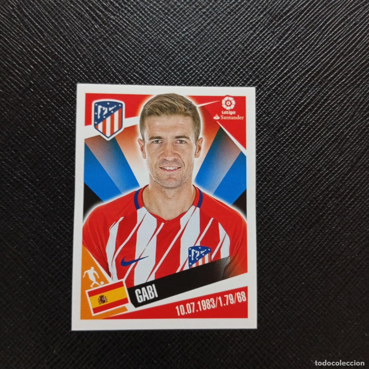 Cromos de f&uacute;tbol: 10 GABI AT MADRID PANINI 2017 2018 CROMO FUTBOL 17 18 - SIN PEGAR - A75 PG1