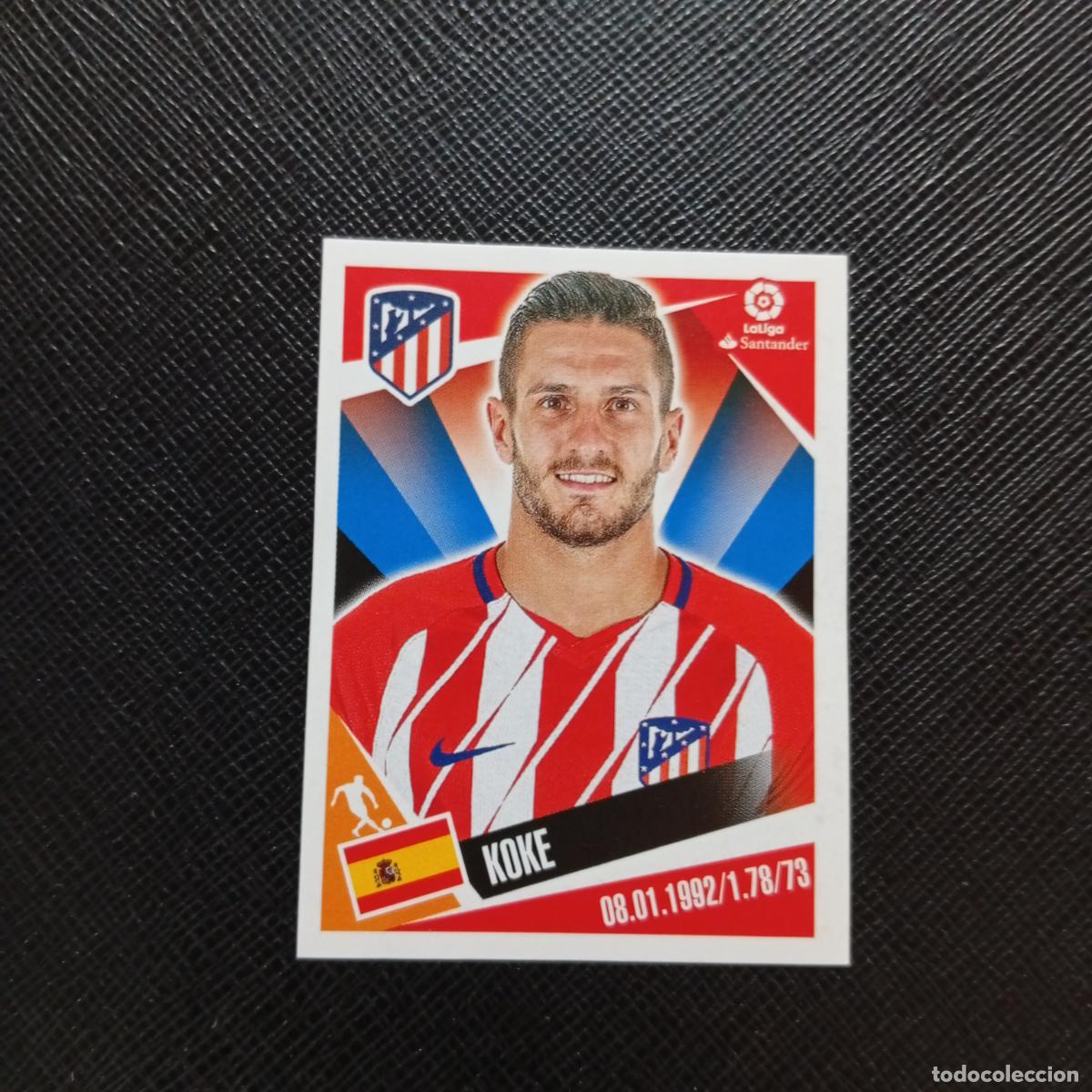 Cromos de f&uacute;tbol: 12 KOKE AT MADRID PANINI 2017 2018 CROMO FUTBOL 17 18 - SIN PEGAR - A75 PG1