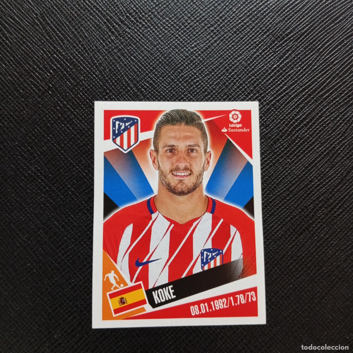 Cromos de f&uacute;tbol: 12 KOKE AT MADRID PANINI 2017 2018 CROMO FUTBOL 17 18 - SIN PEGAR - A75 PG1 B