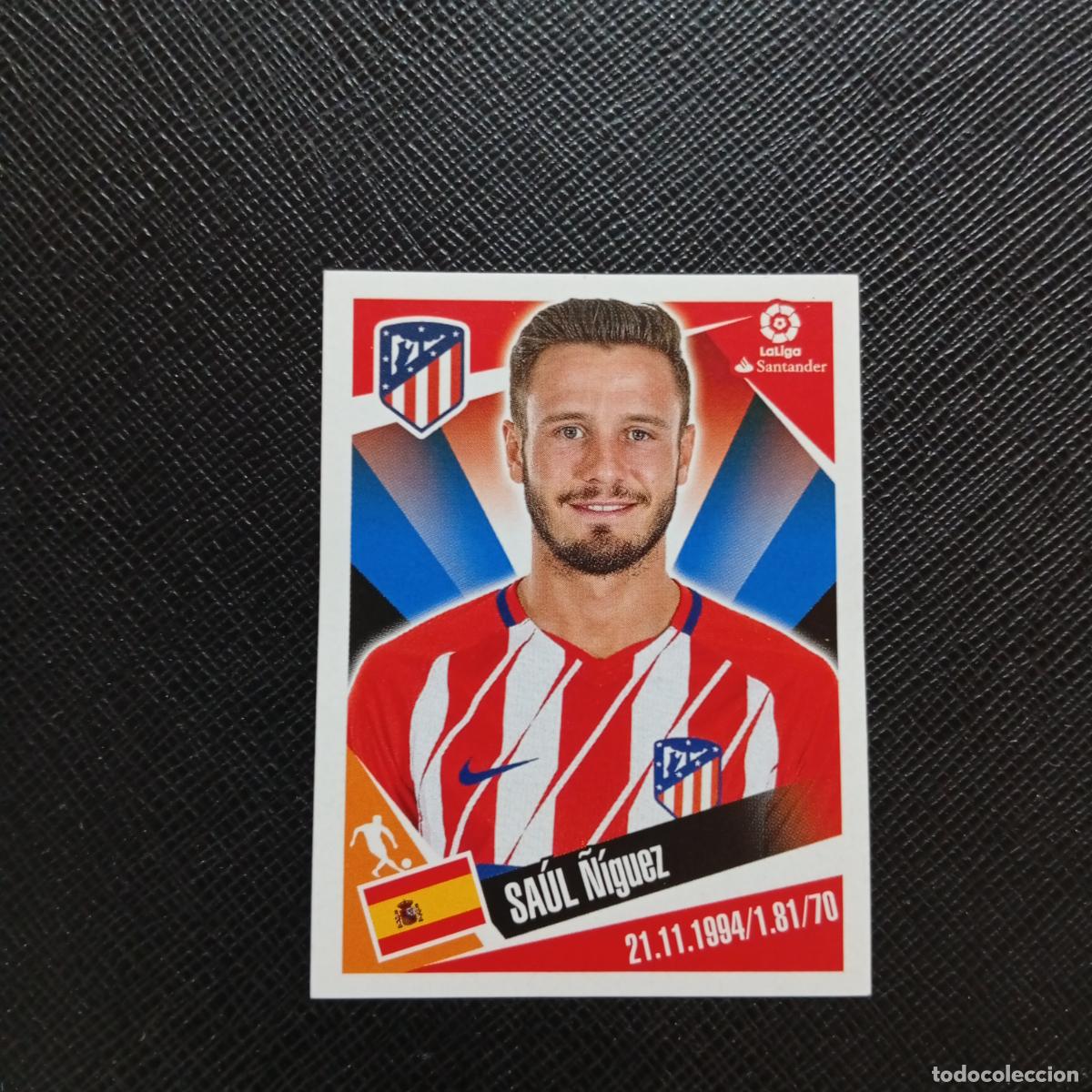 Cromos de f&uacute;tbol: 13 SAUL AT MADRID PANINI 2017 2018 CROMO FUTBOL 17 18 - SIN PEGAR - A75 PG12