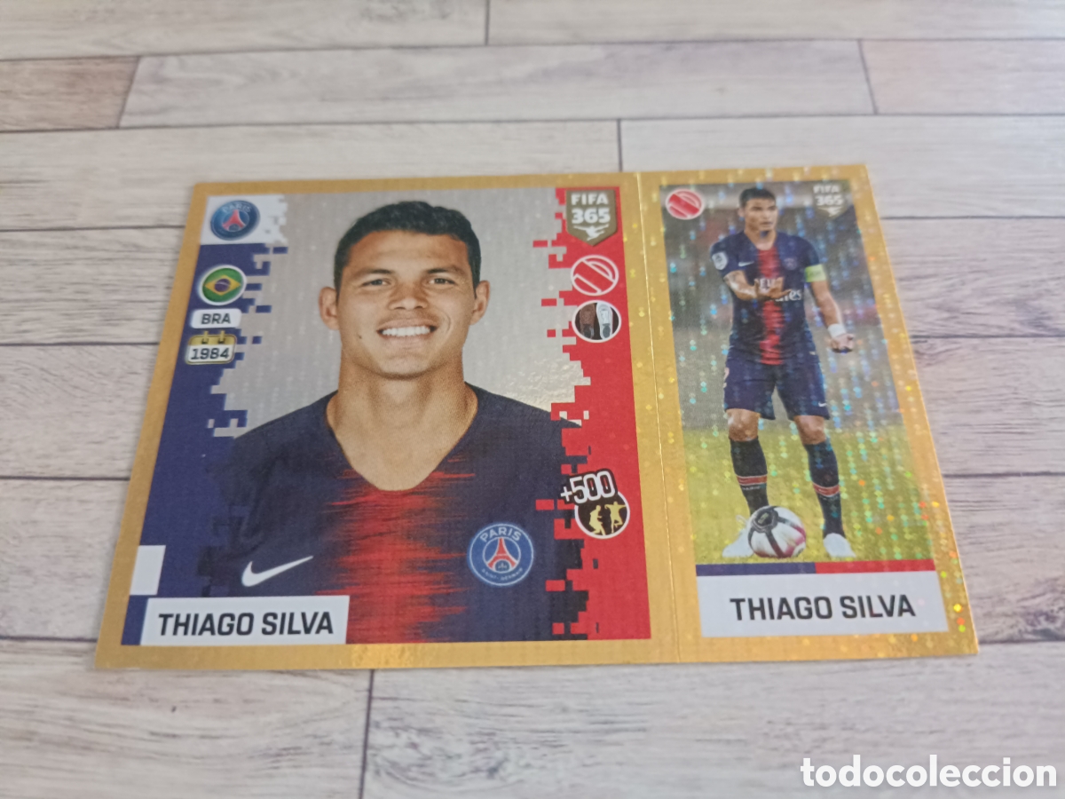 Cromos de f&uacute;tbol: 125 THIAGO SILVA PARIS SAINT-GERMAIN STICKER PANINI FIFA 365 2018 2019 18 19