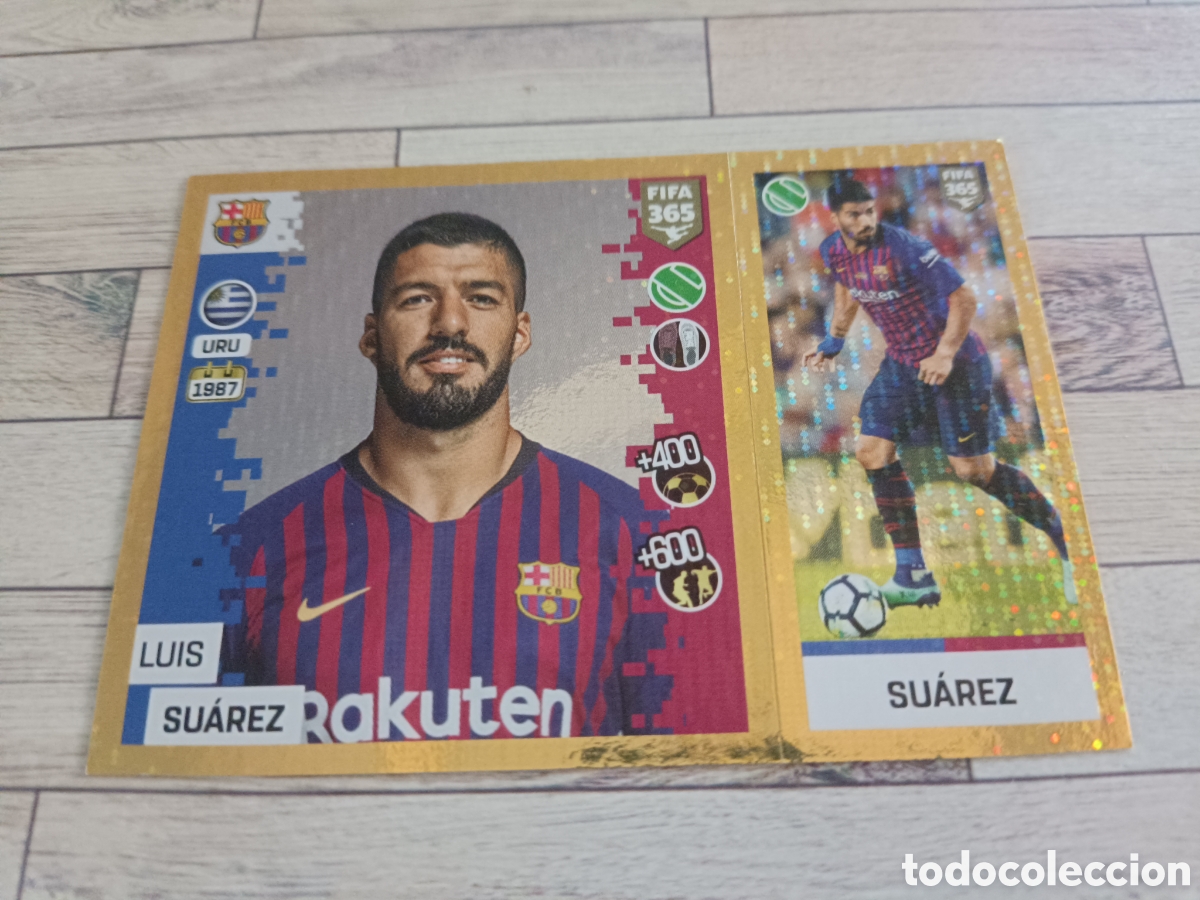 Cromos de f&uacute;tbol: 73 LUIS SUAREZ BARCELONA STICKER PANINI FIFA 365 2018 2019 18 19 BLUE EDITION