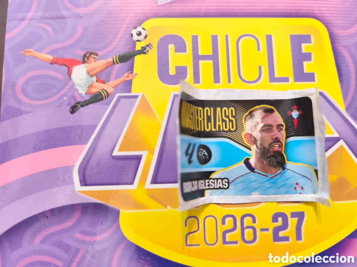 Cromos de f&uacute;tbol: Borja Iglesias MASTERCLASS Chicle liga este 26/27 Real Celta