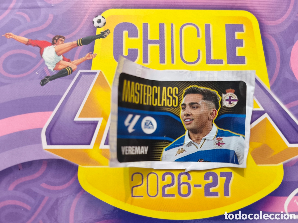 Cromos de f&uacute;tbol: Yeremay MASTERCLASS Chicle liga este 26/27 Deportivo De La Coru&ntilde;a