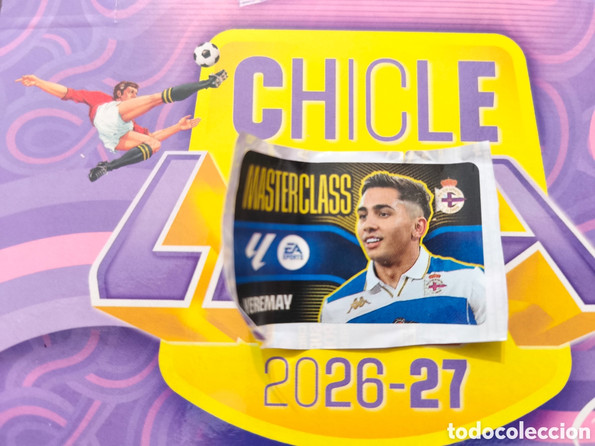 Cromos de f&uacute;tbol: Yeremay MASTERCLASS Chicle liga este 26/27 Deportivo De La Coru&ntilde;a