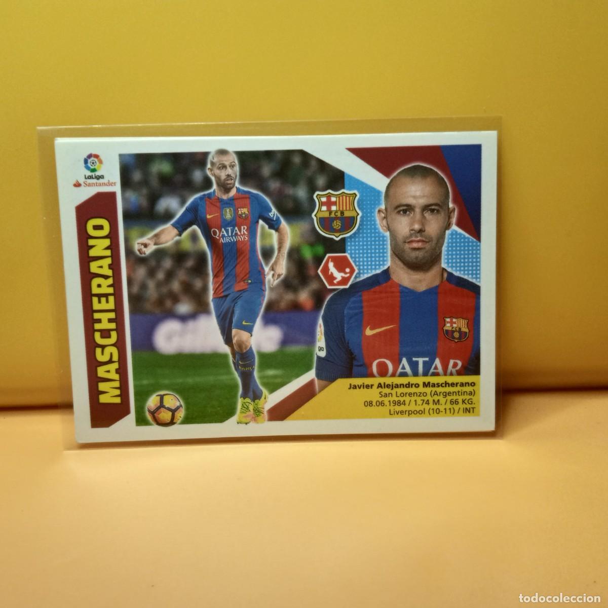 Cromos de f&uacute;tbol: EDICIONES ESTE 2017 2018 17 18 F.C BARCELONA MASCHERANO 5