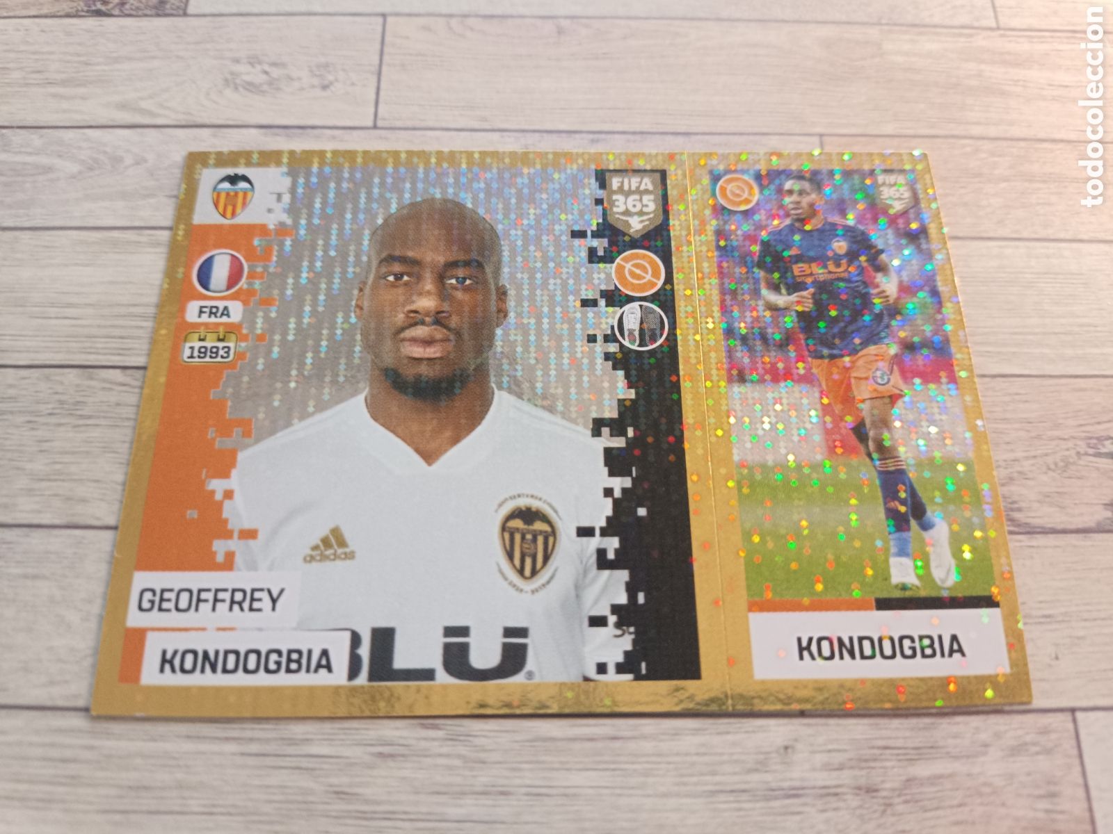 Fu&szlig;ball-Sticker: 96 KONDOGBIA VALENCIA STICKER PANINI FIFA 365 2018 2019 18 19 BLUE EDITION