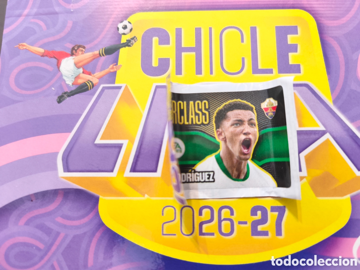 Football Stickers: &Aacute;lvaro Rodr&iacute;guez MASTERCLASS Chicle liga este 26/27 Elche