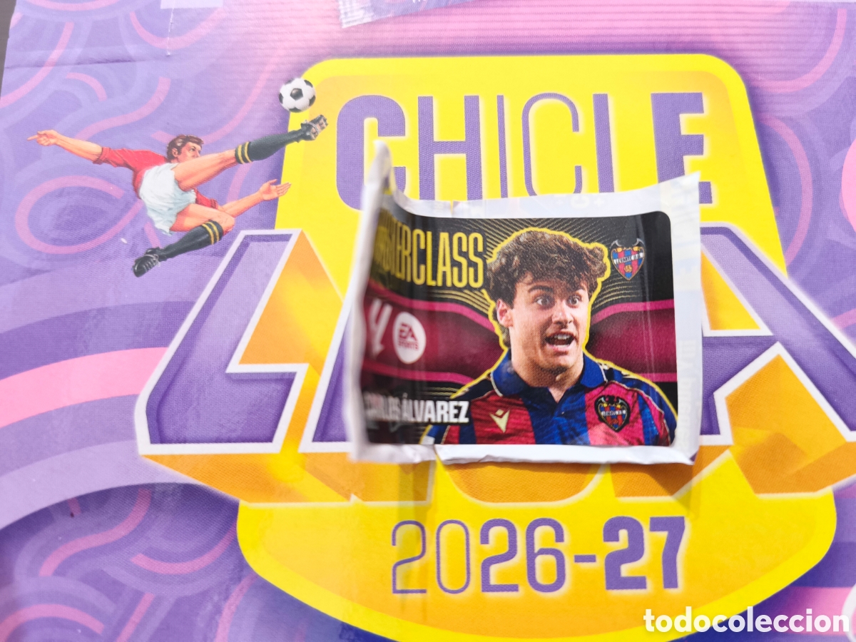 Fu&szlig;ball-Sticker: Carlos &Aacute;lvarez MASTERCLASS Chicle liga este 26/27 Levante
