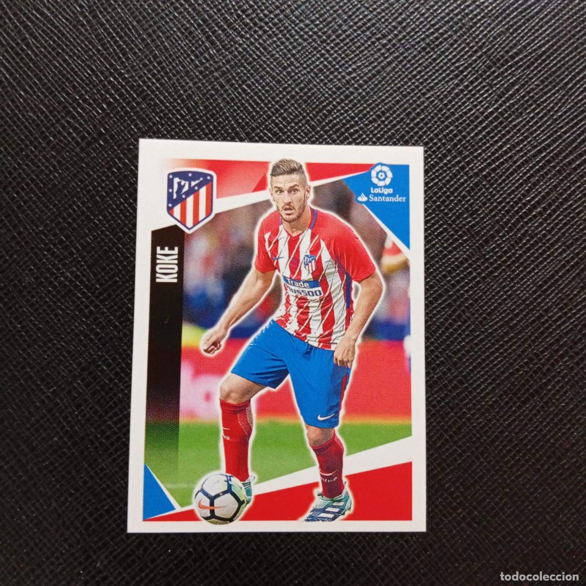 Cartes &agrave; collectionner de Football: 32 KOKE AT MADRID PANINI 2017 2018 CROMO FUTBOL 17 18 - SIN PEGAR - A75 PG21