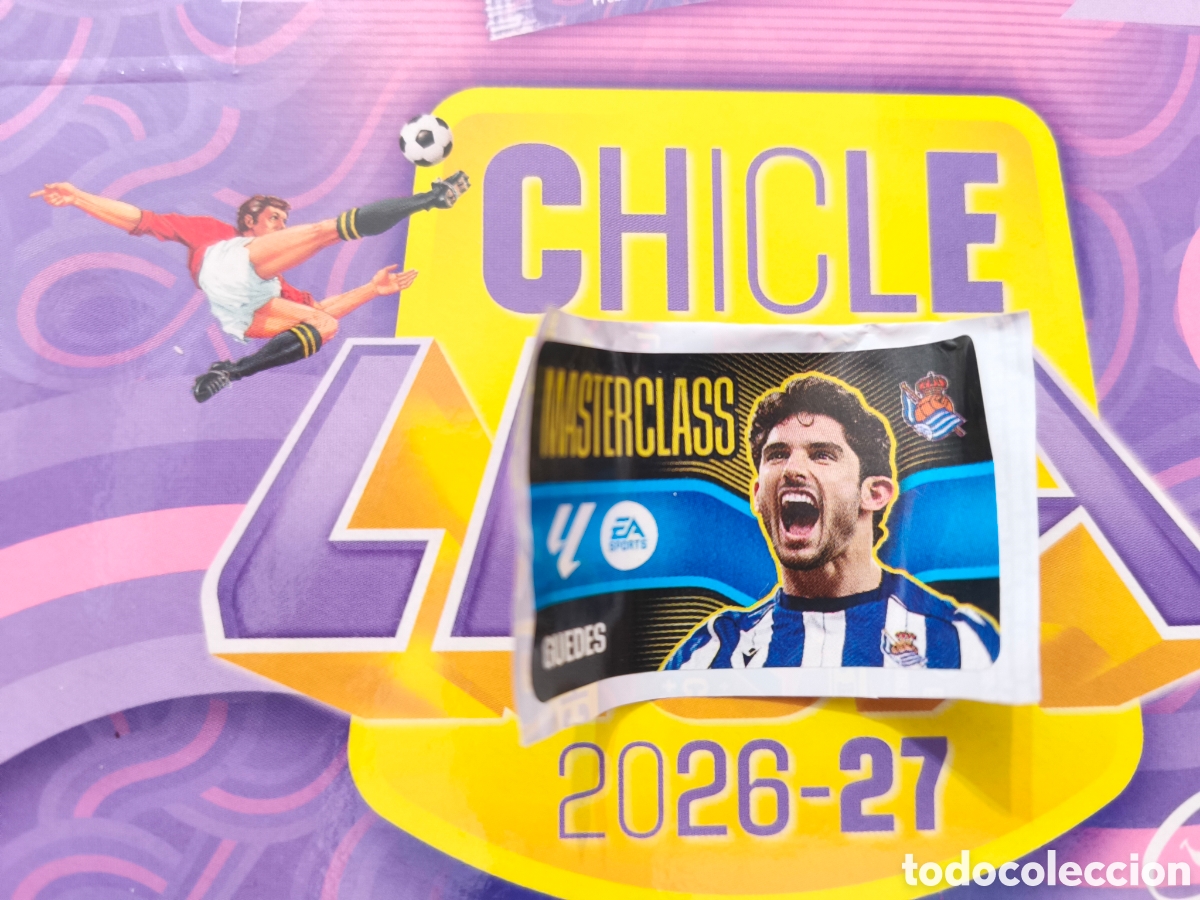 Football Stickers: Guedes MASTERCLASS Chicle liga este 26/27 Real Sociedad