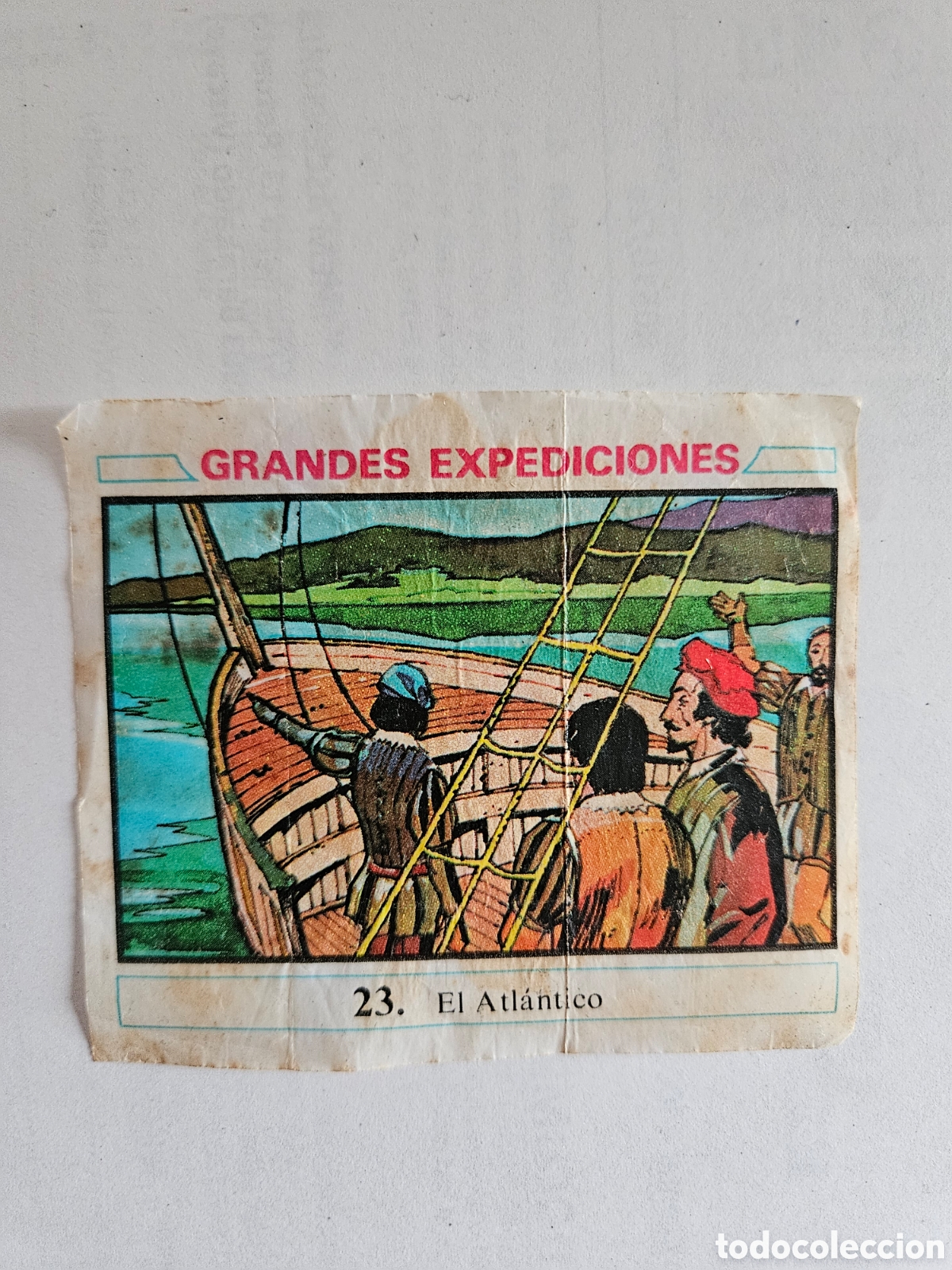 Football Stickers: 1 cromo chicle dunkin coleccion grandes expediciones n&ordm; 23