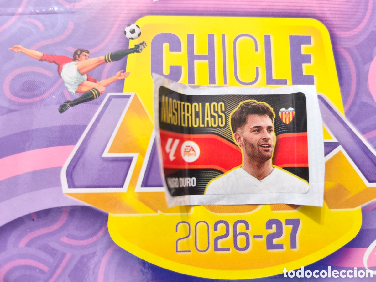 Football Stickers: Hugo Duro MASTERCLASS Chicle liga este 26/27 Valencia