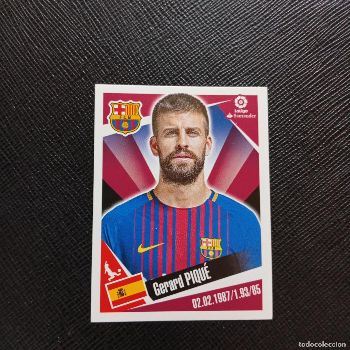 Football Stickers: 42 PIQUE BARCELONA PANINI 2017 2018 CROMO FUTBOL 17 18 - SIN PEGAR - A75 PG21