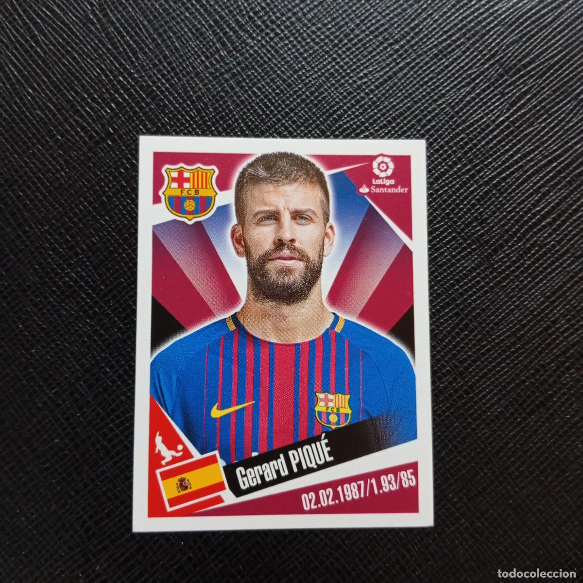 Football Stickers: 42 PIQUE BARCELONA PANINI 2017 2018 CROMO FUTBOL 17 18 - SIN PEGAR - A75 PG21 B