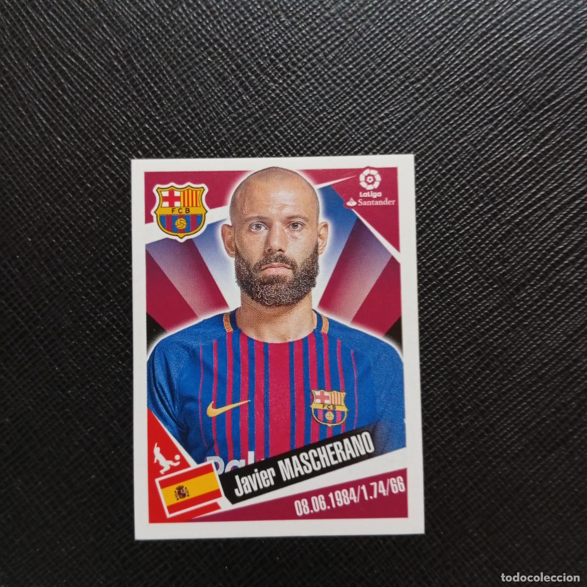 Cromos de Futebol: 44 MASCHERANO BARCELONA PANINI 2017 2018 CROMO FUTBOL 17 18 - SIN PEGAR - A75 PG21